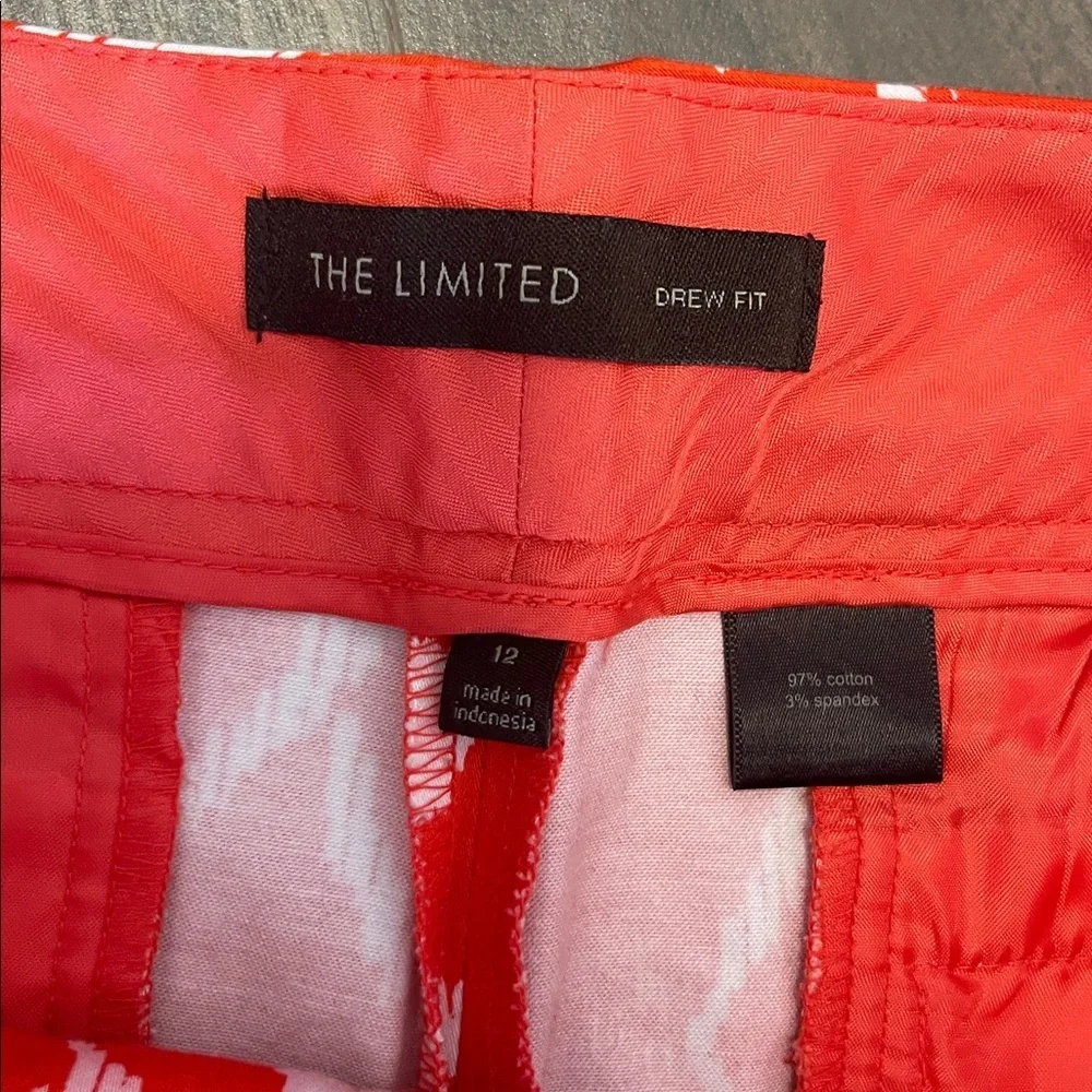 The Limited Orange and White Drew Fit  Women's Shorts - Picture 4 of 11